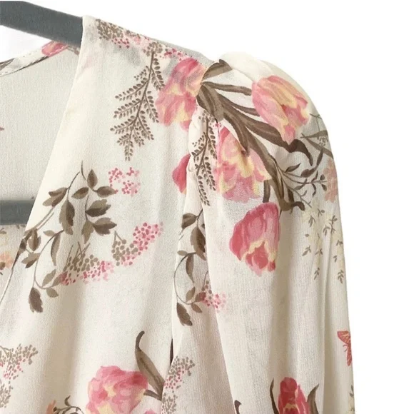 NWT Reformation Bryar Crepe Floral Button Front Midi Dress - Picture 4 of 7